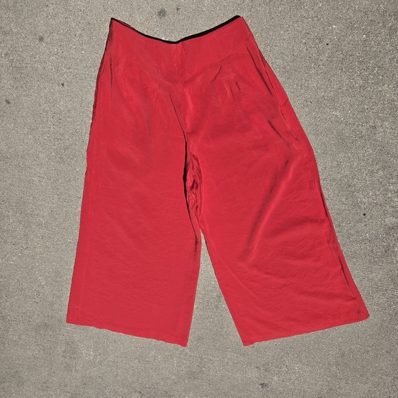 Anthropologie Pants - Anthropologie Red Size 10 New Wide Leg Pleated Dress Pants Pockets
